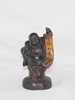 Antiker feinst geschnitzter Glücks Buddha